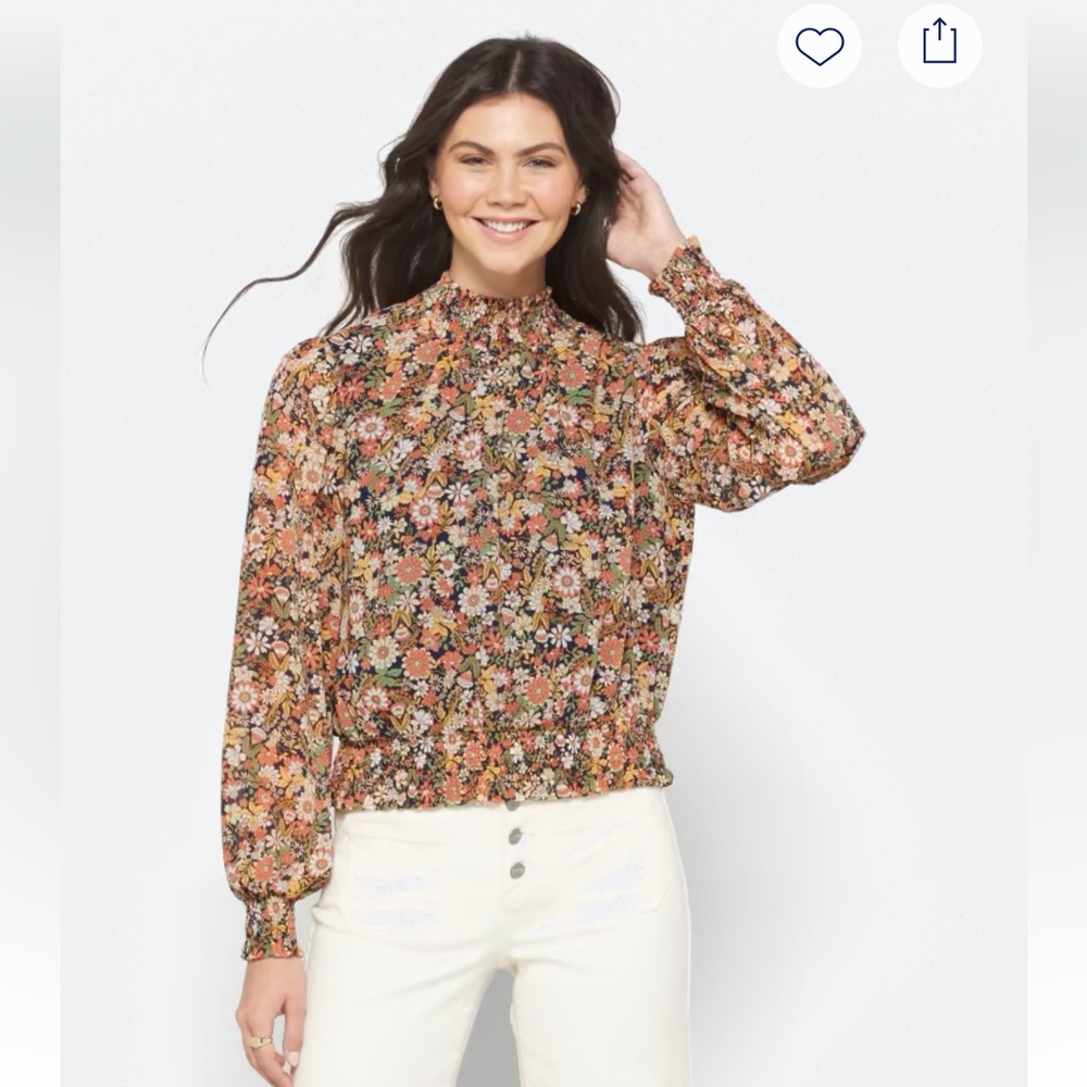 Lost + Wander Multicolor Floral Love In Bloom Top M